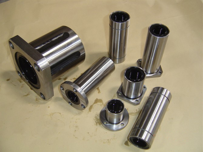 4 Cuscinetti Lineari SBR20LUU 20mm - Scorrimento A Sfere, Alluminio, Aperti, Per Guide Lineari